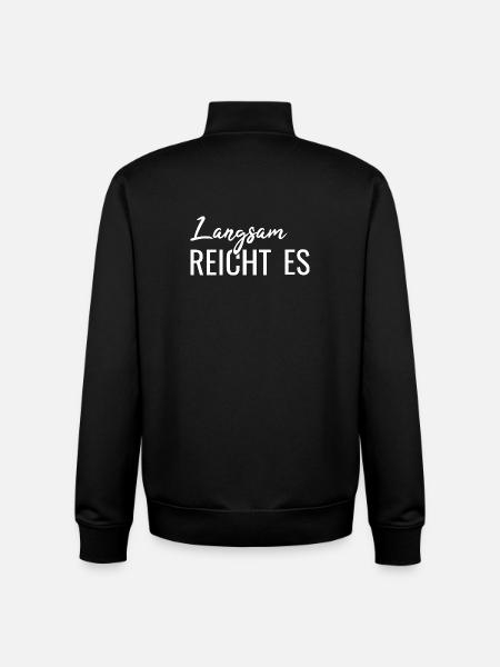 Slowly enough, - Unisex Organic Zip Sweatshirt by Stanley/Stella - black