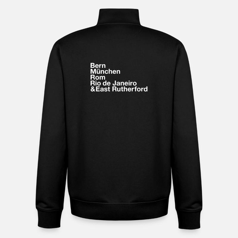 Finale Sterne - Unisex Organic Zip Sweatshirt von Stanley/Stella - Schwarz