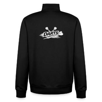 Darts Dartpfeil - Unisex Organic Zip Sweatshirt von Stanley/Stella - Schwarz - Hinten - AI Model Male 185 light (185cm)