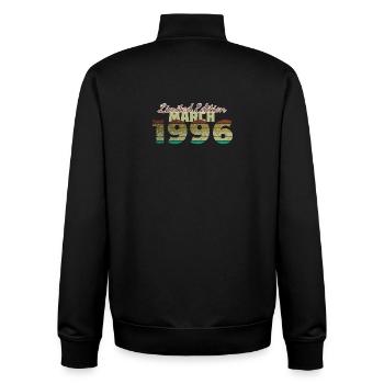 30th Anniversary Limited Edition (SCR) 03/1996 - Unisex Organic Zip Sweatshirt by Stanley/Stella - black - Back - AI Model Male 185 light (185cm)