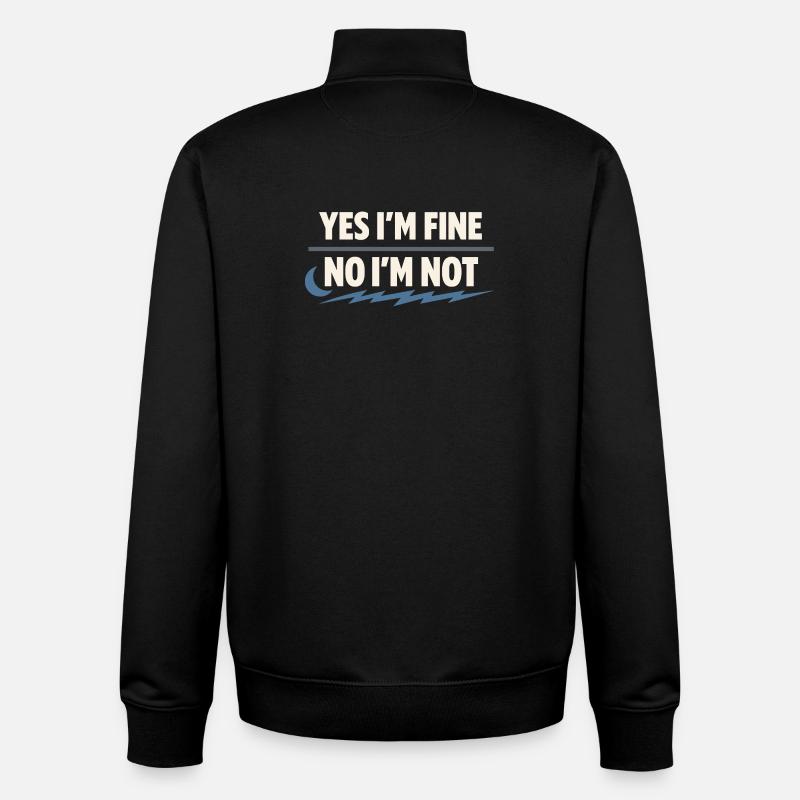 Perimenopause Humor Perimenopause - Unisex Organic Zip Sweatshirt von Stanley/Stella - Schwarz