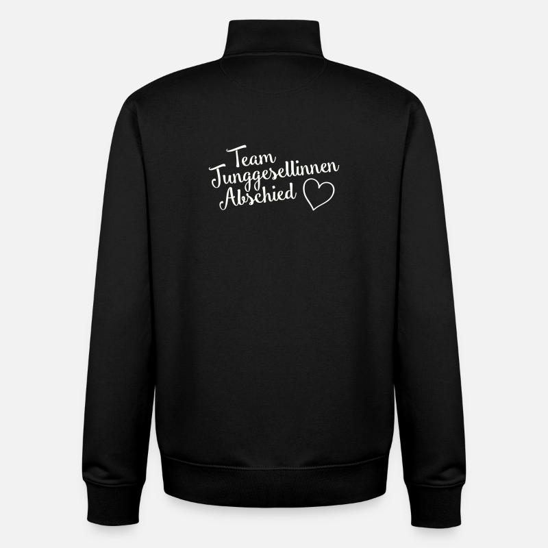 Team Junggesellinnenabschied Herz - Unisex Organic Zip Sweatshirt von Stanley/Stella - Schwarz