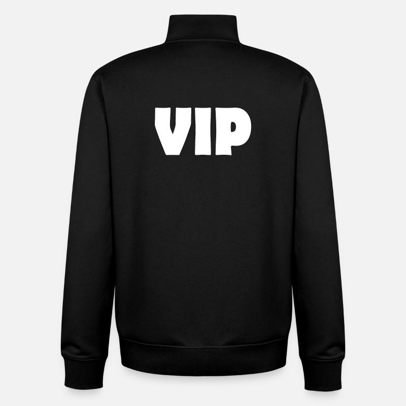 VIP - Sweat zippé unisexe en coton bio Stanley/Stella - noir