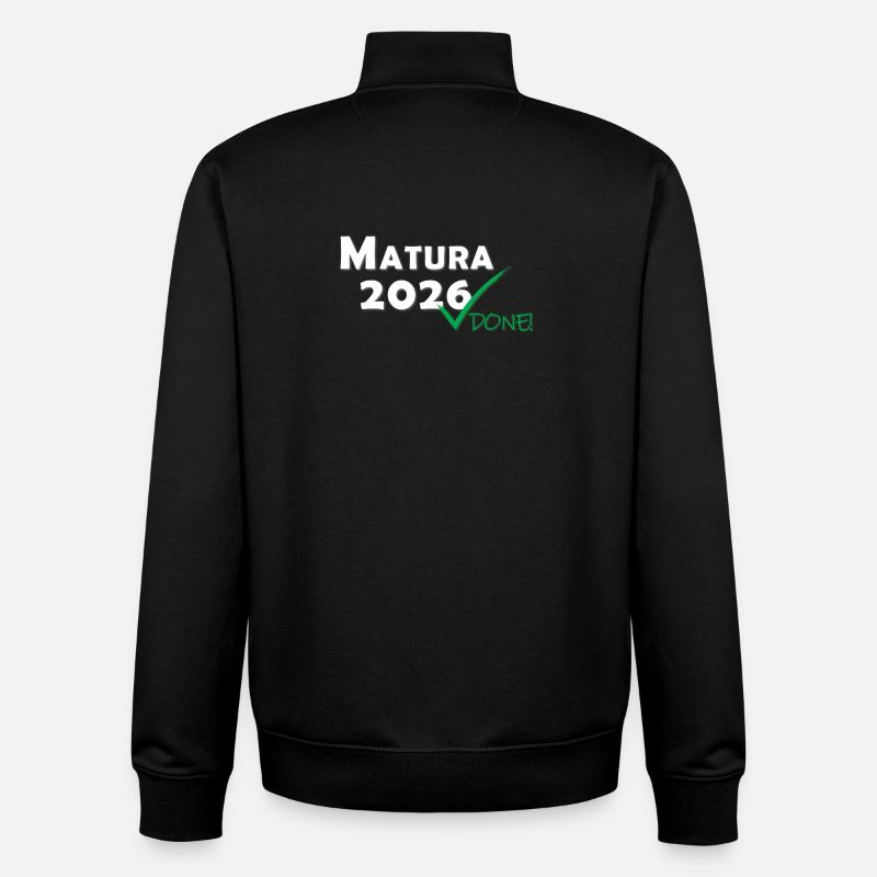 Matura 2026 Done - Unisex Organic Zip Sweatshirt von Stanley/Stella - Schwarz