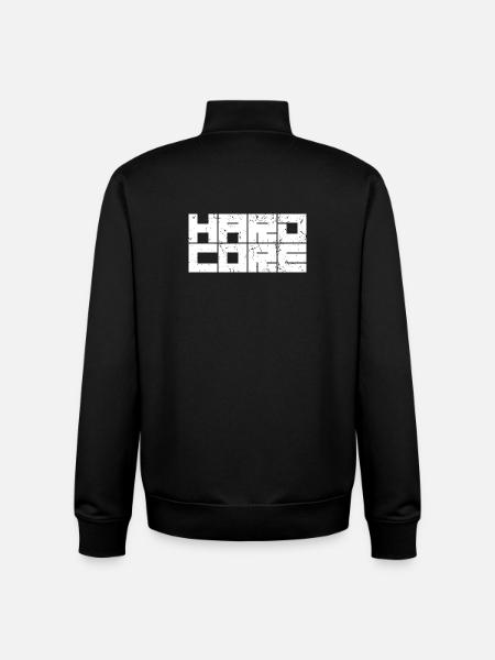 Hardcore - Sweat zippé unisexe en coton bio Stanley/Stella - noir