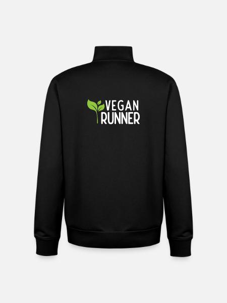Vegan Runner - Unisex Organic Zip Sweatshirt by Stanley/Stella - black