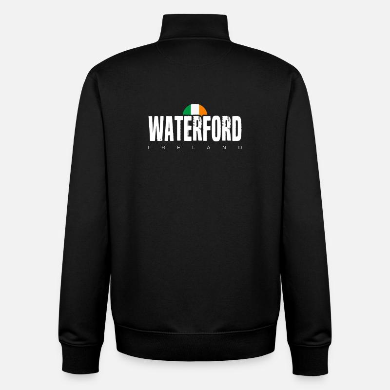 Waterford - Sweat zippé unisexe en coton bio Stanley/Stella - noir