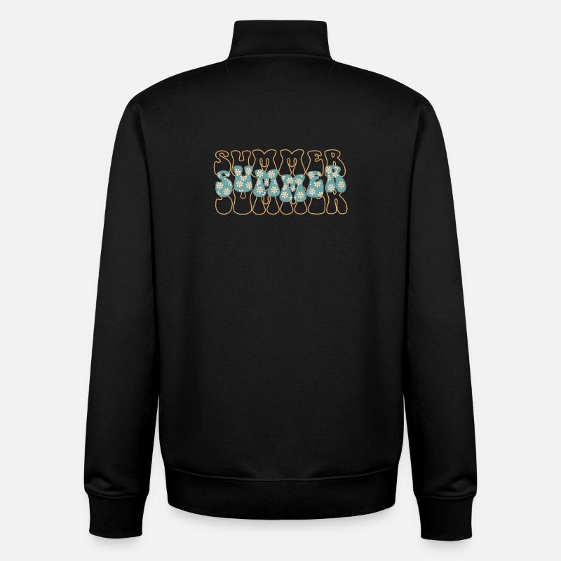 Été - Sweat zippé unisexe en coton bio Stanley/Stella - noir