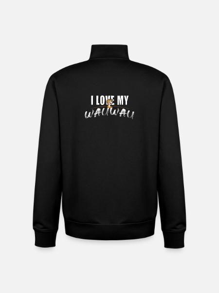 J’adore mon Wauwau - Sweat zippé unisexe en coton bio Stanley/Stella - noir