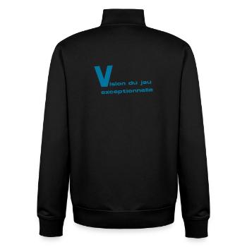 Vision du Jeu - Sweat zippé unisexe en coton bio Stanley/Stella - noir - Dos - AI Model Male 185 light (185cm)