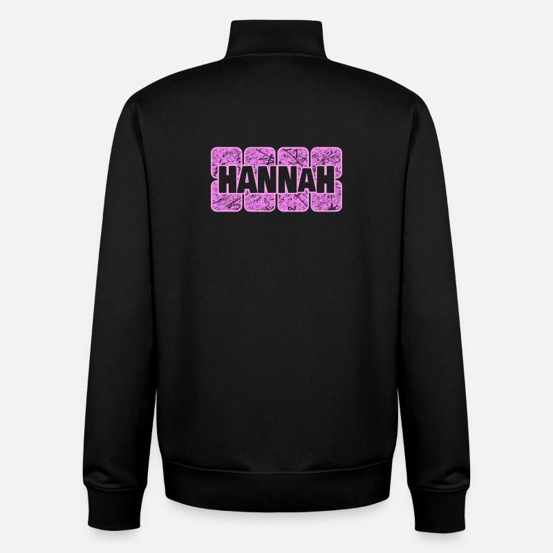 Hannah - Sweat zippé unisexe en coton bio Stanley/Stella - noir