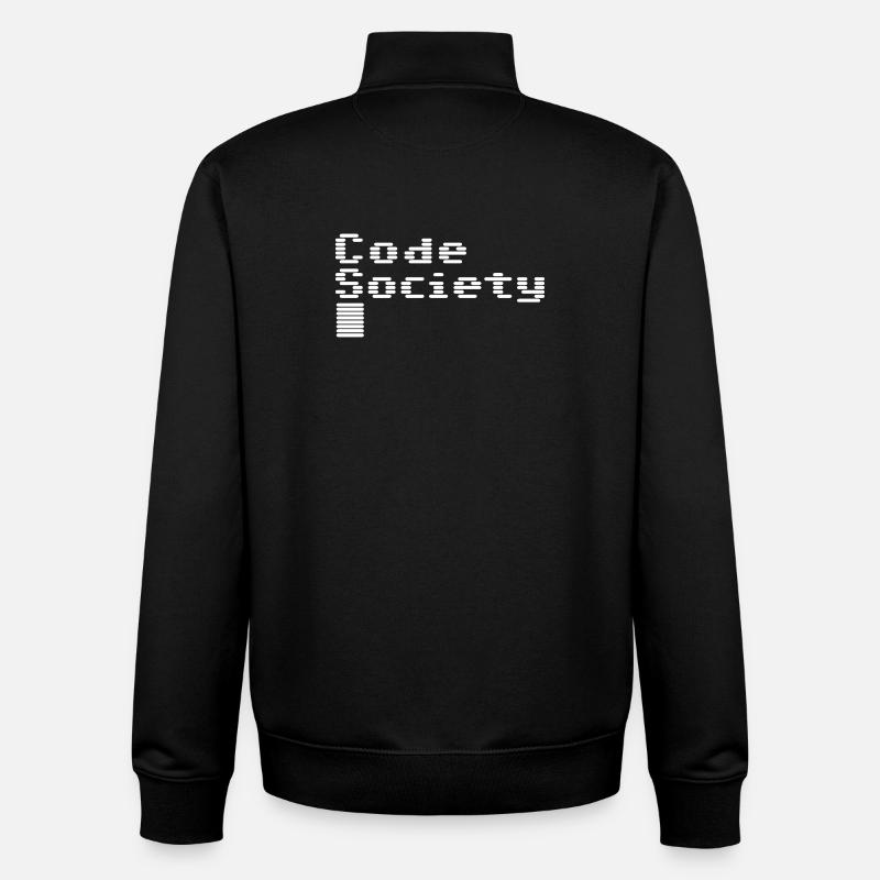 Code Society - Unisex Organic Zip Sweatshirt by Stanley/Stella - black