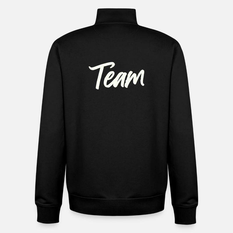 Équipe - Sweat zippé unisexe en coton bio Stanley/Stella - noir