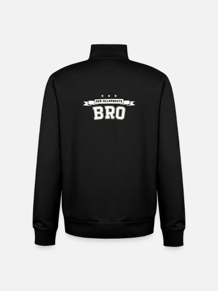 Der Allerbeste Bro - Unisex Organic Zip Sweatshirt von Stanley/Stella - Schwarz