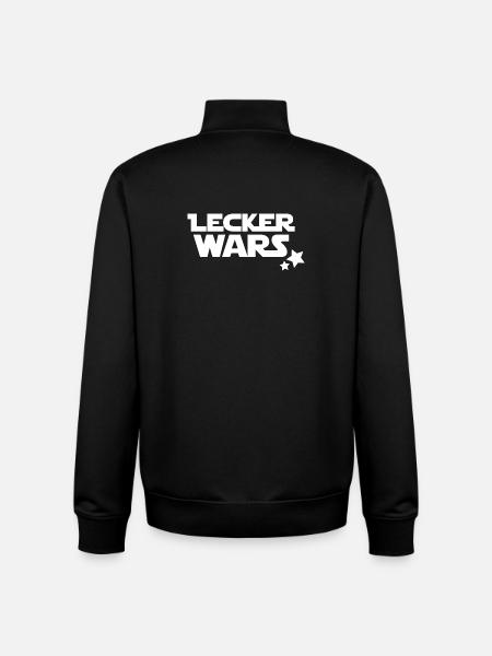 lecker wars - Unisex Organic Zip Sweatshirt von Stanley/Stella - Schwarz
