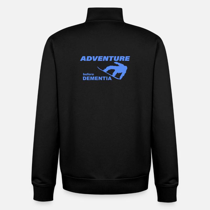 SNOWBOARD ADVENTURE - Unisex Organic Zip Sweatshirt von Stanley/Stella - Schwarz