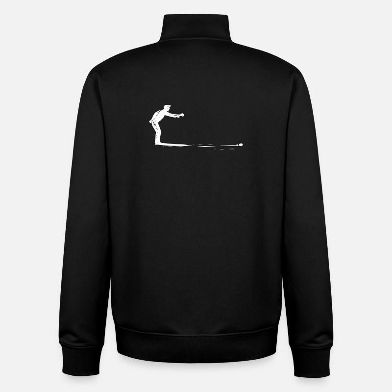 Petanque - Unisex Organic Zip Sweatshirt by Stanley/Stella - black