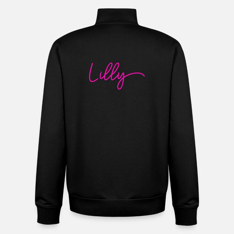 Lilly - Sweat zippé unisexe en coton bio Stanley/Stella - noir