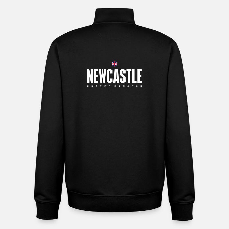 Newcastle - Sweat zippé unisexe en coton bio Stanley/Stella - noir
