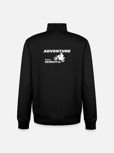 MOTORCYCLE ADVENTURE - Unisex Organic Zip Sweatshirt by Stanley/Stella - black