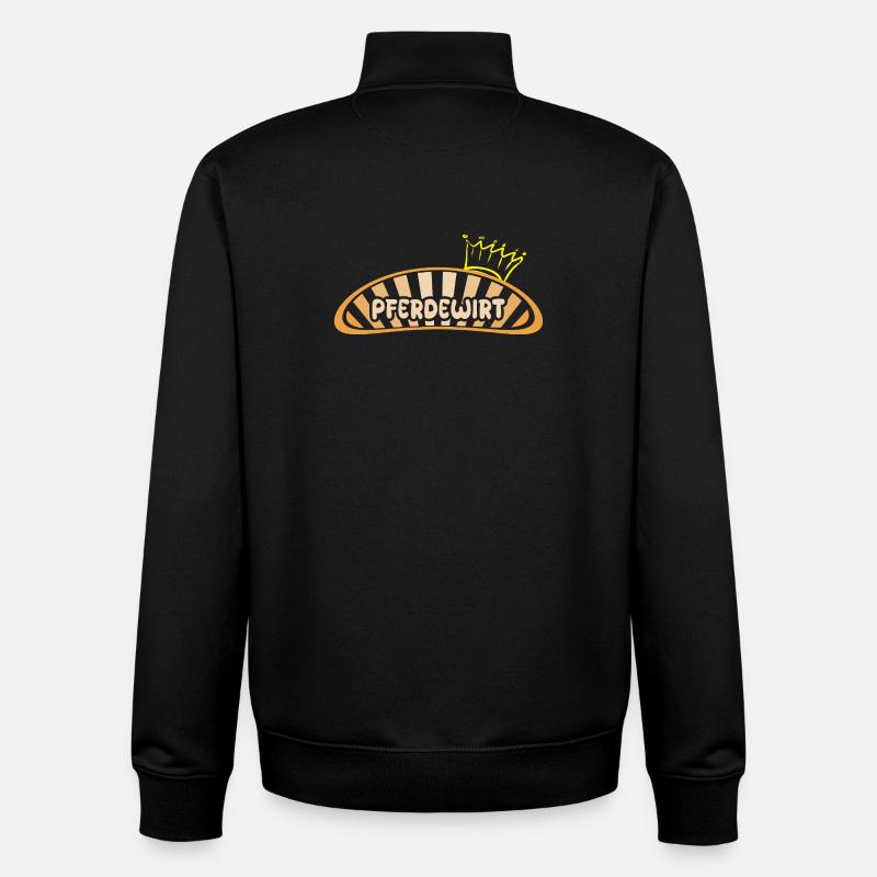Cadeau pour gardien de chevaux - Sweat zippé unisexe en coton bio Stanley/Stella - noir