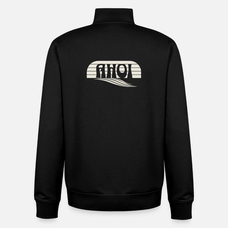 Ahoi - Unisex Organic Zip Sweatshirt von Stanley/Stella - Schwarz