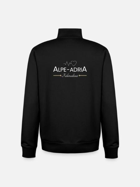Alpe Adria Bike Tour - Unisex Organic Zip Sweatshirt by Stanley/Stella - black