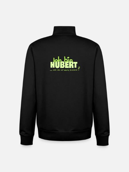 Gift for Hubert - Unisex Organic Zip Sweatshirt by Stanley/Stella - black