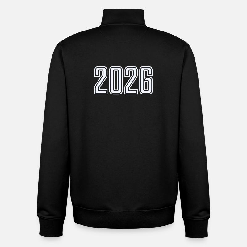 2026 - Sweat zippé unisexe en coton bio Stanley/Stella - noir