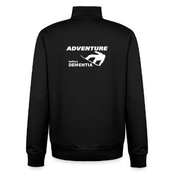 SNOWBOARD ADVENTURE - Unisex Organic Zip Sweatshirt von Stanley/Stella - Schwarz - Hinten - AI Model Male 185 light (185cm)