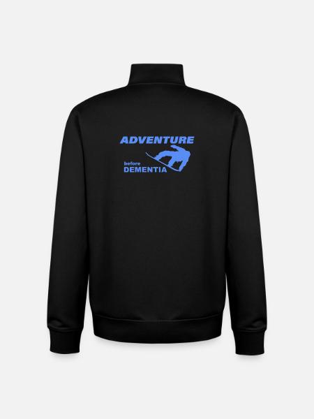 SNOWBOARD ADVENTURE - Unisex Organic Zip Sweatshirt von Stanley/Stella - Schwarz