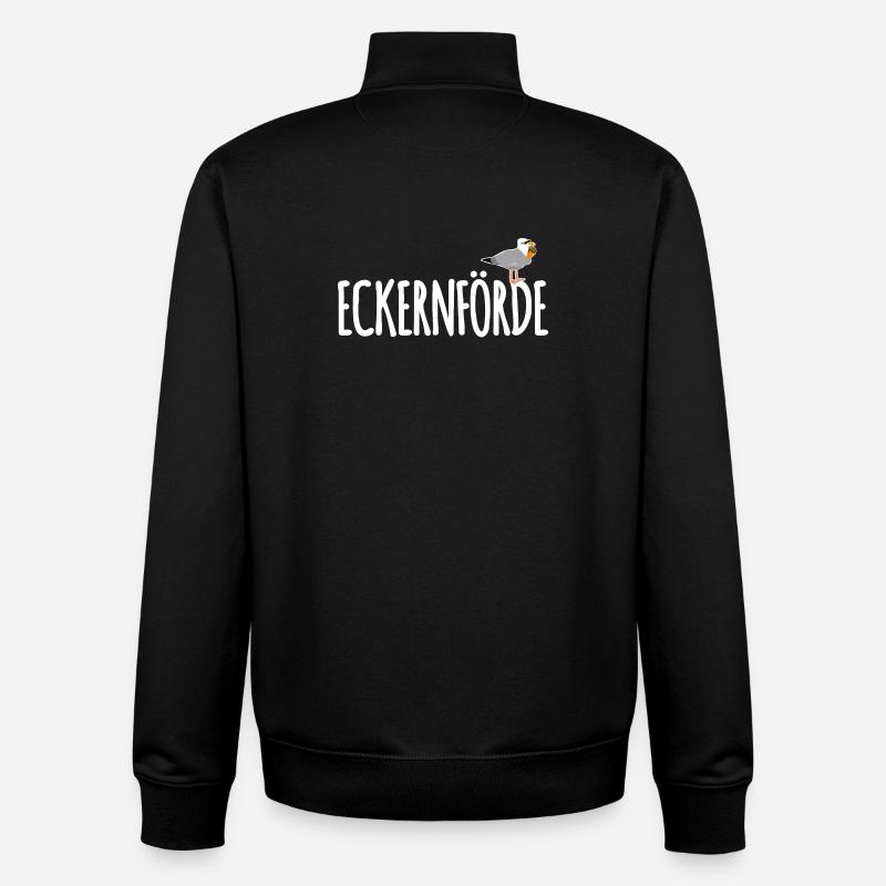 Eckernförde Möwe Ostsee - Unisex Organic Zip Sweatshirt von Stanley/Stella - Schwarz