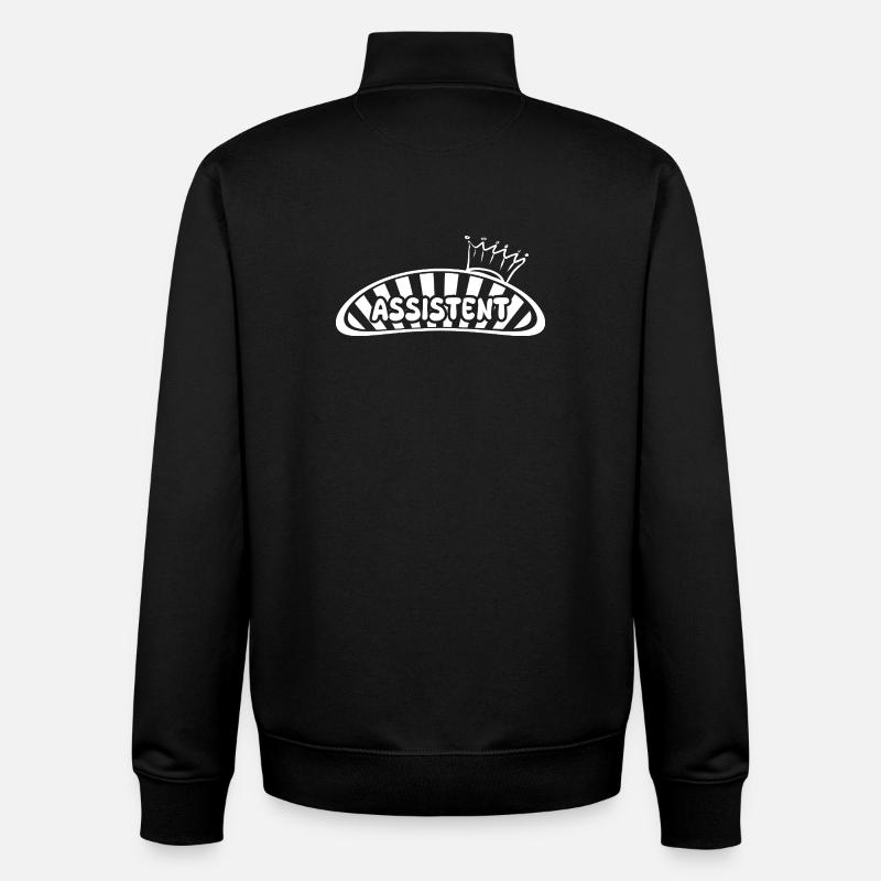 Assistant as a job - Unisex Organic Zip Sweatshirt by Stanley/Stella - black