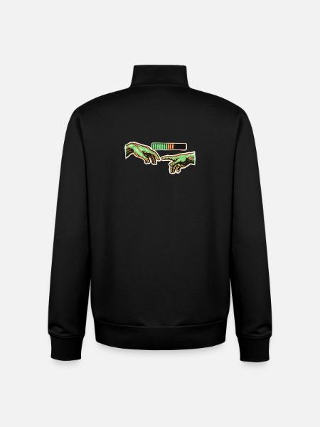 Human Connection Loading - Unisex Organic Zip Sweatshirt by Stanley/Stella - black