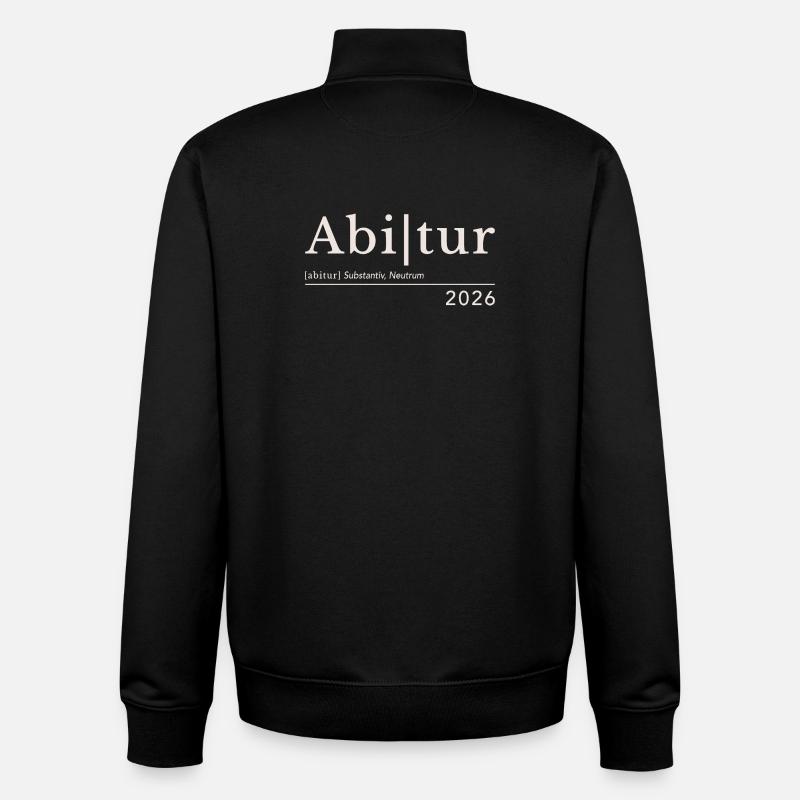 Abitur 2026 - Unisex Organic Zip Sweatshirt von Stanley/Stella - Schwarz