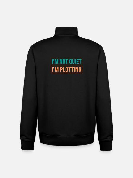 Anxiety Anxious Scaredy Introvert - Unisex Organic Zip Sweatshirt by Stanley/Stella - black