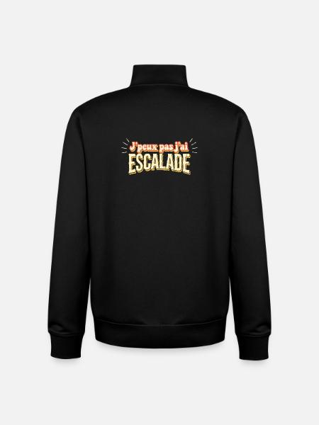 J'peux pas j'ai Escalade - Sweat zippé unisexe en coton bio Stanley/Stella - noir