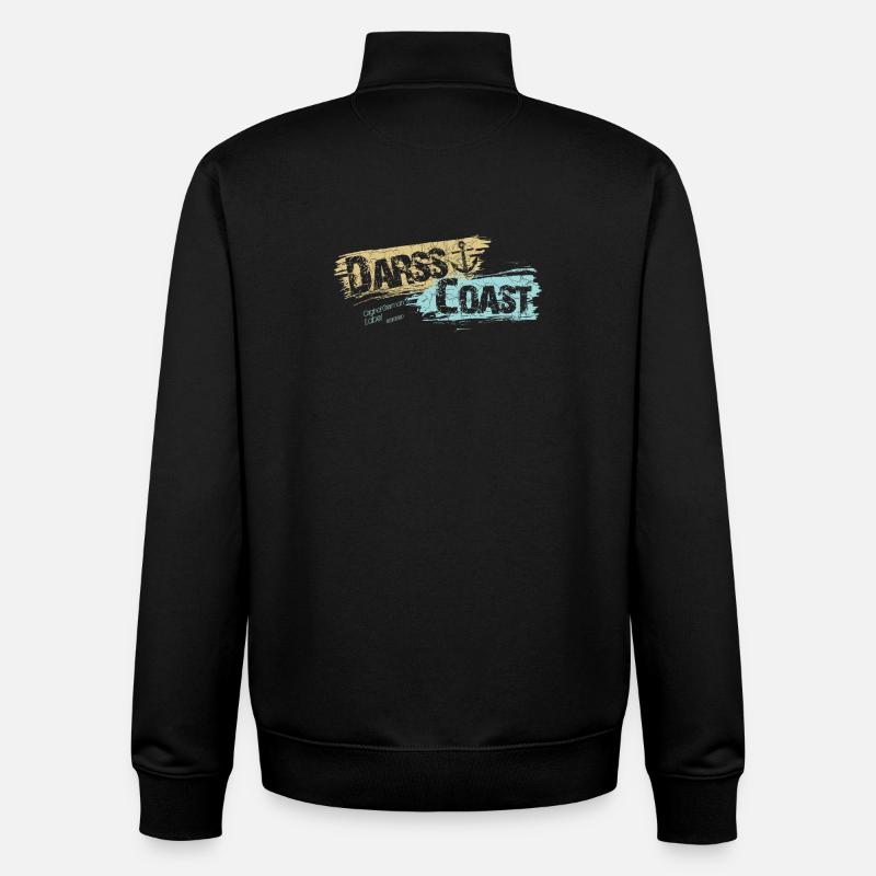 DarssCoast - Original Brand - Unisex Organic Zip Sweatshirt von Stanley/Stella - Schwarz