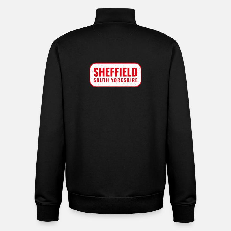 Sheffield - Sweat zippé unisexe en coton bio Stanley/Stella - noir