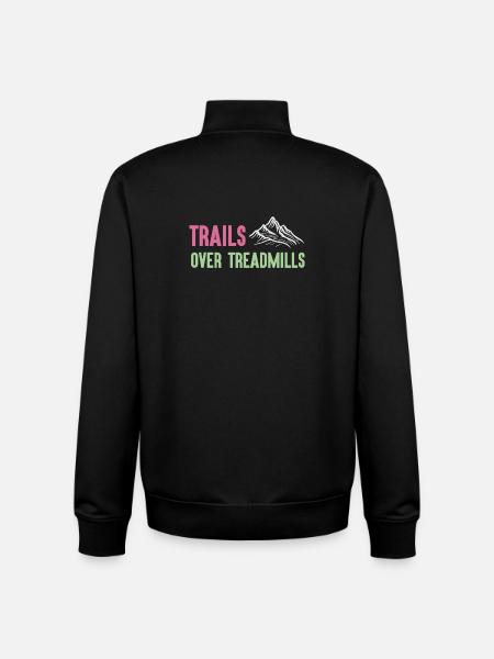 Trailrunning - Trails über Laufbänder - Unisex Organic Zip Sweatshirt von Stanley/Stella - Schwarz