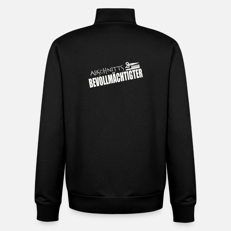 ABSCHNITTSBEVOLLMÄCHTIGTER - Unisex Organic Zip Sweatshirt von Stanley/Stella - Schwarz
