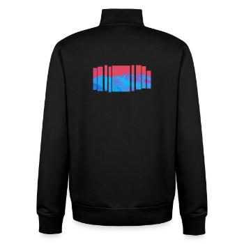 Jacaranda Berghitze - Unisex Organic Zip Sweatshirt von Stanley/Stella - Schwarz - Hinten - AI Model Male 185 light (185cm)