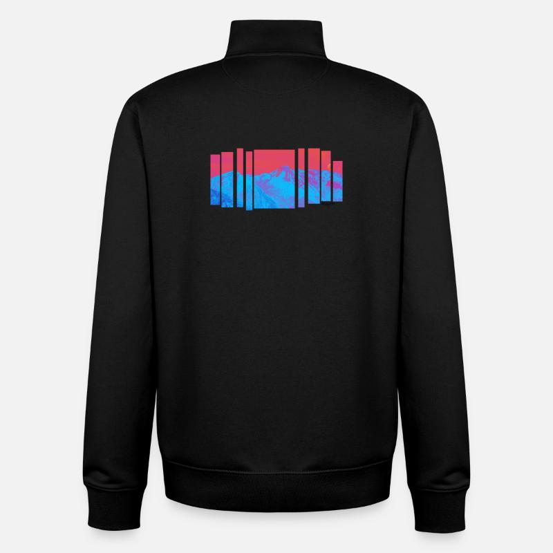 Jacaranda Berghitze - Unisex Organic Zip Sweatshirt von Stanley/Stella - Schwarz