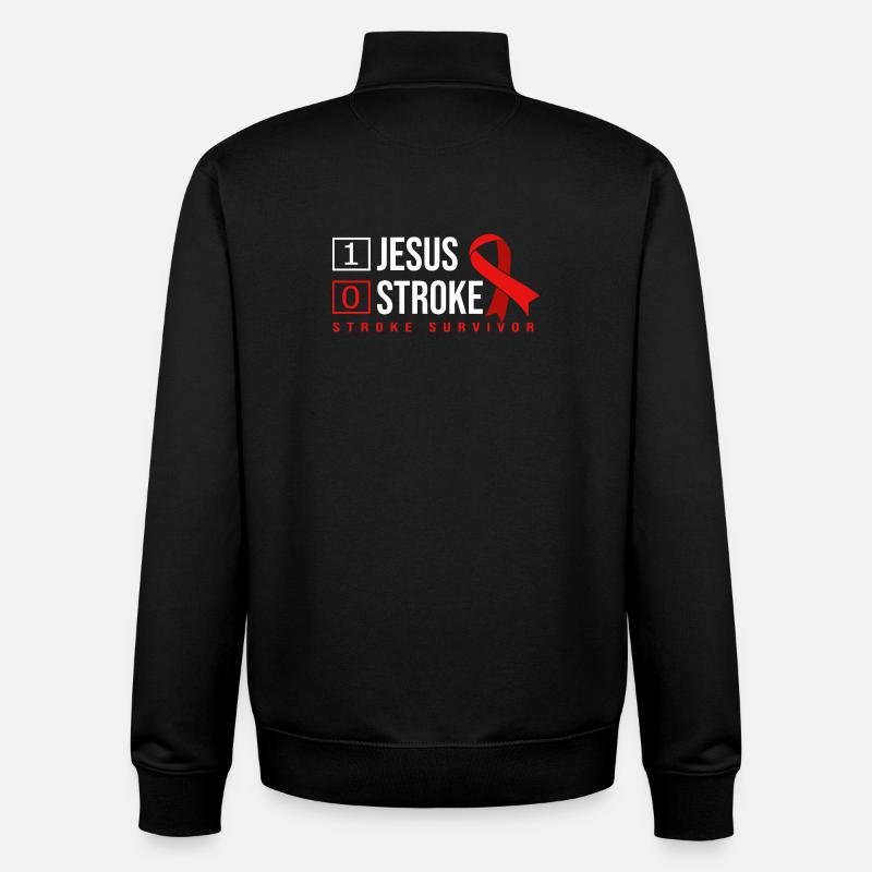 Stroke Stroke - Unisex Organic Zip Sweatshirt by Stanley/Stella - black
