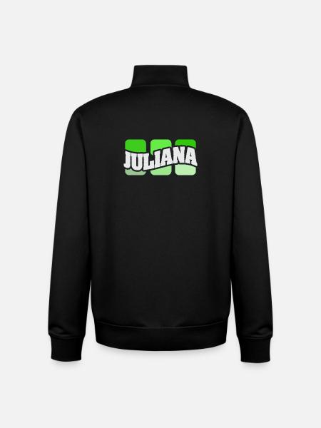 Name Juliana - Unisex Organic Zip Sweatshirt von Stanley/Stella - Schwarz