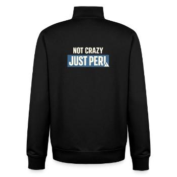 Perimenopause Humor Perimenopause - Unisex Organic Zip Sweatshirt von Stanley/Stella - Schwarz - Hinten - AI Model Male 185 light (185cm)