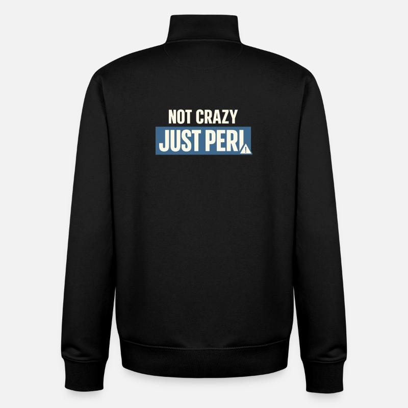 Perimenopause Humor Perimenopause - Unisex Organic Zip Sweatshirt von Stanley/Stella - Schwarz