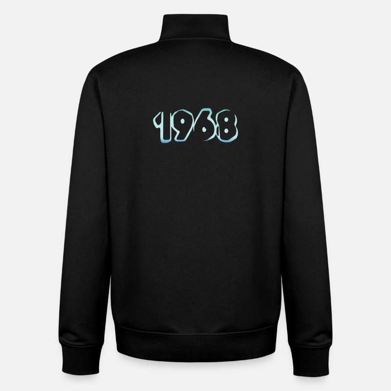 1968 - Sweat zippé unisexe en coton bio Stanley/Stella - noir