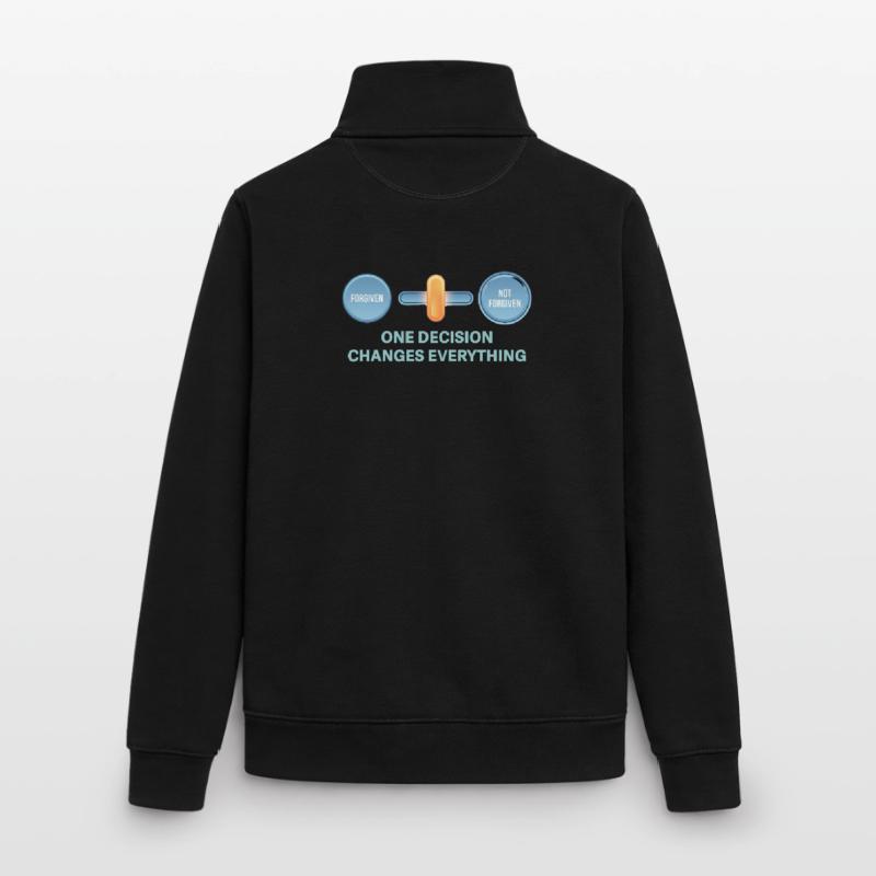 One decision changes everything Unisex Organic Zip Sweatshirt by Stanley/Stella
