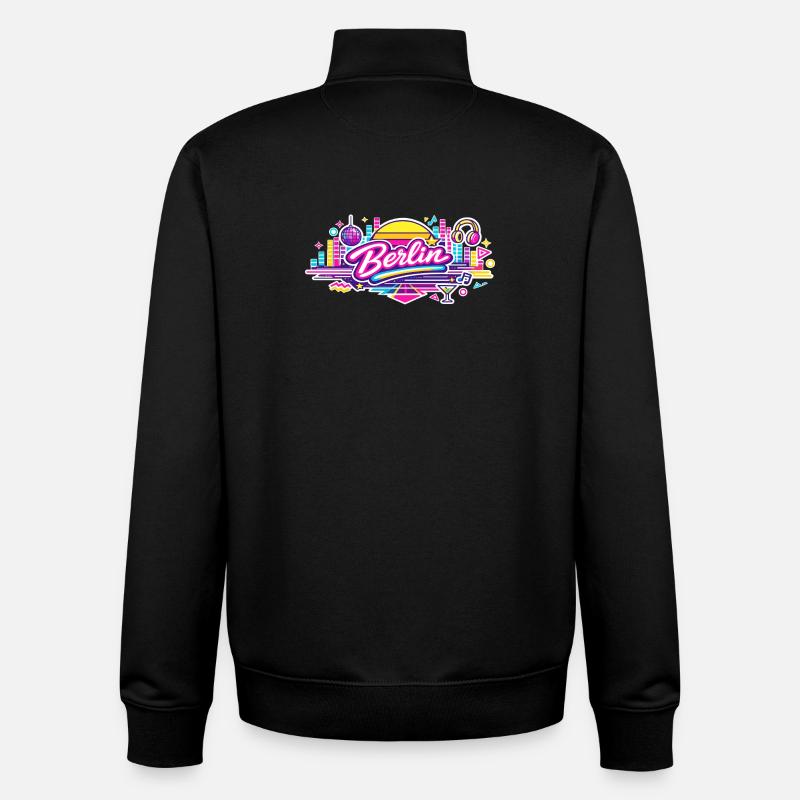 Berlin - Unisex Organic Zip Sweatshirt von Stanley/Stella - Schwarz